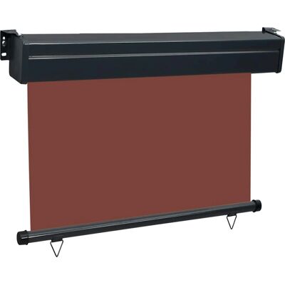 VIDAXL - Seitenschutzmarkise für Terrasse - Braun - 80x250cm VIDAXL - Seitenschutzmarkise für Terrasse - Braun - 80x250cm