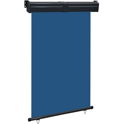 vidaXL Balkon-Seitenmarkise Blau 125x250cm - Balkonsonnenschutz vidaXL Balkon-Seitenmarkise Blau 125x250cm - Balkonsonnenschutz