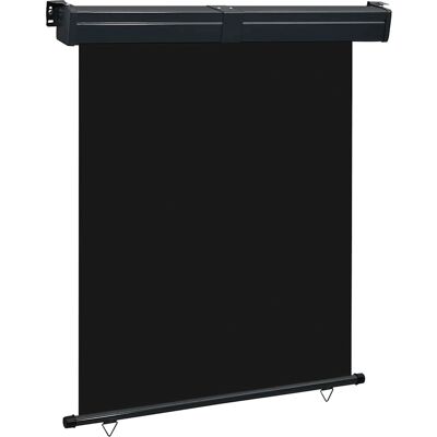 vidaXL Balkon Seitenmarkise 145x250 cm Schwarz - Seitenmarkise vidaXL Balkon Seitenmarkise 145x250 cm Schwarz - Seitenmarkise
