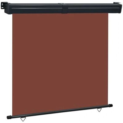vidaXL Balkon-Seitenmarkise 165x250 cm Braun - Balkon-Seitenmarkise vidaXL Balkon-Seitenmarkise 165x250 cm Braun - Balkon-Seitenmarkise
