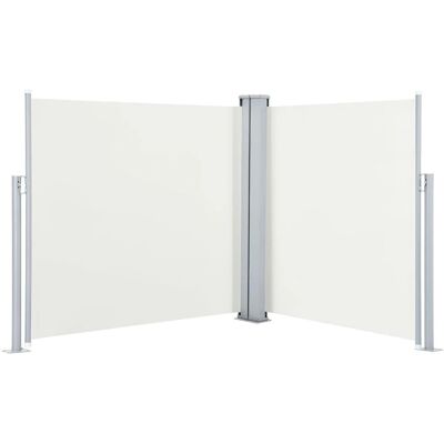 vidaXL Retractable Side Awning Cream 120cm Garden Sun Privacy Screen Sunshades - Seitenschutz vidaXL Retractable Side Awning Cream 120cm Garden Sun Privacy Screen Sunshades - Seitenschutz