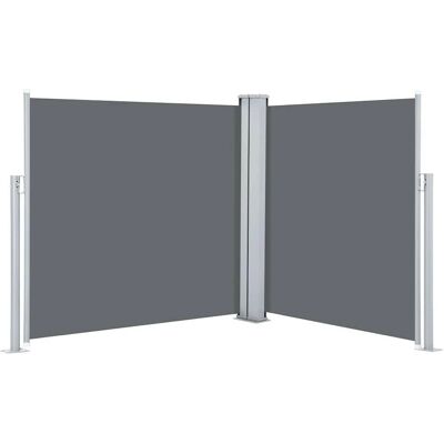 pensilina laterale retrattile vidaXL Grigia 120x600cm Protezione solare giardino pensilina laterale retrattile vidaXL Grigia 120x600cm Protezione solare giardino