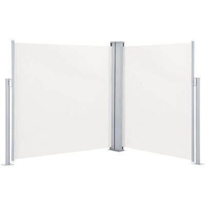 Tenda laterale retrattile color crema 140x600 cm Protezione da sole e vento Tenda laterale retrattile color crema 140x600 cm Protezione da sole e vento