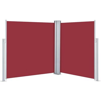 vidaXL Ausziehbare Seitenmarkise Rot 140x600cm Gartenschirm Sonnenschutz vidaXL Ausziehbare Seitenmarkise Rot 140x600cm Gartenschirm Sonnenschutz