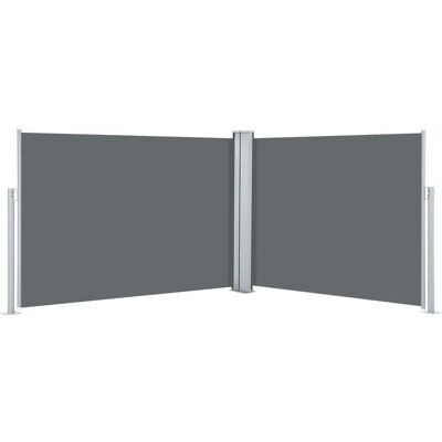 vidaXL Toldo lateral retráctil - Antracita - 120x1000 cm - Toldo lateral vidaXL Toldo lateral retráctil - Antracita - 120x1000 cm - Toldo lateral