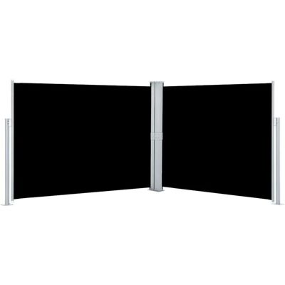 vidaXL Ausziehbare Seitenmarkise Schwarz 140 x 1000 cm - Seitenmarkise vidaXL Ausziehbare Seitenmarkise Schwarz 140 x 1000 cm - Seitenmarkise