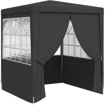 vidaXL Professionelle Partyzelt mit Seitenteilen 2x2 m Anthrazit - Partyzelt vidaXL Professionelle Partyzelt mit Seitenteilen 2x2 m Anthrazit - Partyzelt