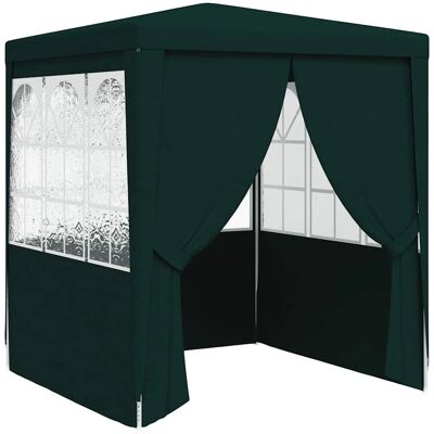 vidaXL Professioneller Partyzelt mit Seitenwänden 2.5×2.5m Grün - Partyzelt vidaXL Professioneller Partyzelt mit Seitenwänden 2.5×2.5m Grün - Partyzelt