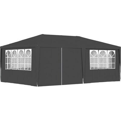 vidaXL Tuinmeubelset Professioneel Feesttent - Tuin Tent 4x6 m Antraciet vidaXL Tuinmeubelset Professioneel Feesttent - Tuin Tent 4x6 m Antraciet