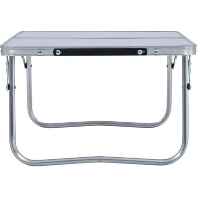 Mesa de Camping Plegable de aluminio vidaXL 60x40cm Blanca Portátil Mesa de Camping Plegable de aluminio vidaXL 60x40cm Blanca Portátil