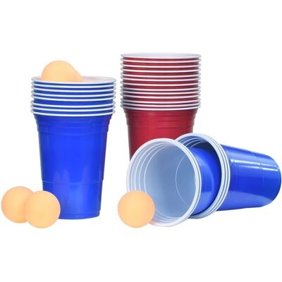 vidaXL Beer Pong Sæt 0,5 L Plast - Beer Pong Sæt vidaXL Beer Pong Sæt 0,5 L Plast - Beer Pong Sæt
