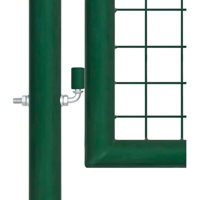 vidaXL Puerta de Jardín de Acero 390x100cm - Duradera y Estable vidaXL Puerta de Jardín de Acero 390x100cm - Duradera y Estable