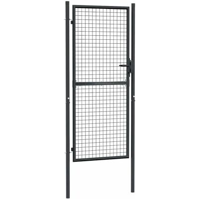 vidaXL Maschinentor Garten Grau - Garden Gate vidaXL Maschinentor Garten Grau - Garden Gate