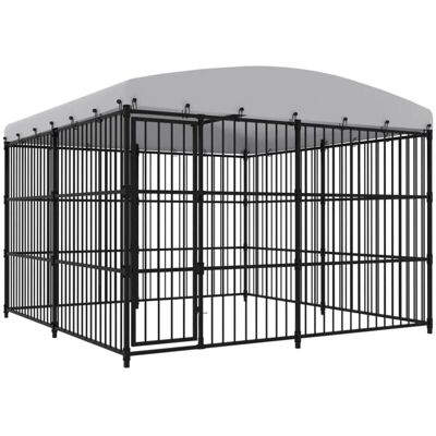 vidaXL Zewnętrzna buda dla psa z dachem 300x300x210 cm - Buda dla psa vidaXL Zewnętrzna buda dla psa z dachem 300x300x210 cm - Buda dla psa