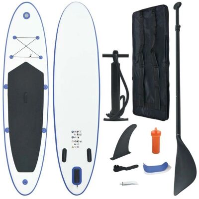 vidaXL Aufblasbares Paddleboard-Set - 360cm, Blau & Weiß vidaXL Aufblasbares Paddleboard-Set - 360cm, Blau & Weiß