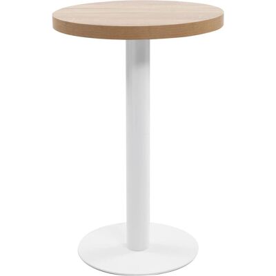 vidaXL Bistro Tisch Hellbraun 50 cm MDF - Bistro Tisch vidaXL Bistro Tisch Hellbraun 50 cm MDF - Bistro Tisch
