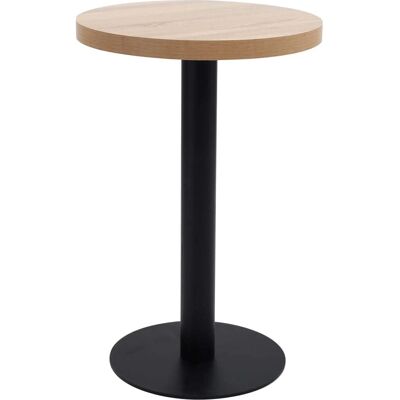 vidaXL Bistro Tisch Hellbraun - Bistro Tisch - Hellbraun - 50 cm MDF vidaXL Bistro Tisch Hellbraun - Bistro Tisch - Hellbraun - 50 cm MDF