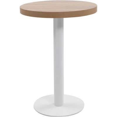 vidaXL Bistrotisch Hellbraun 60 cm MDF vidaXL Bistrotisch Hellbraun 60 cm MDF