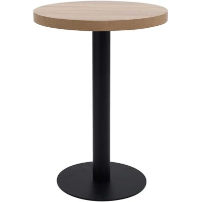 vidaXL Mesa de Bistró Marrón Claro 60 cm MDF - Mesa de Bistró vidaXL Mesa de Bistró Marrón Claro 60 cm MDF - Mesa de Bistró