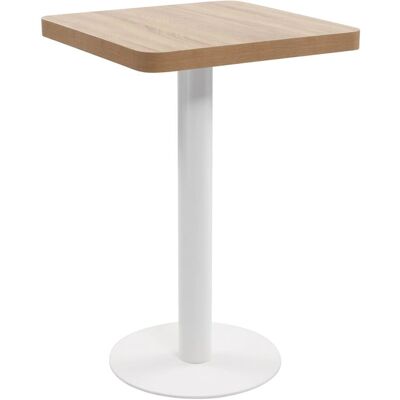 vidaXL Hellbrauner Bistro-Tisch MDF - Küche/Esszimmer vidaXL Hellbrauner Bistro-Tisch MDF - Küche/Esszimmer