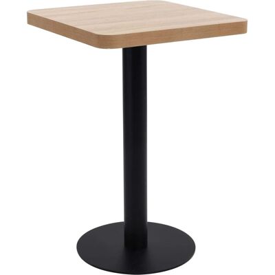 vidaXL Bistrot Bord Lysbrun 50cm MDF - Bistrot Table vidaXL Bistrot Bord Lysbrun 50cm MDF - Bistrot Table