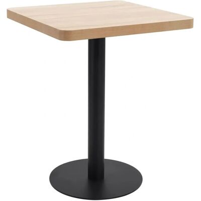 vidaXL Hellbrauner MDF Bistrotisch - 60x60 cm - Esszimmertisch vidaXL Hellbrauner MDF Bistrotisch - 60x60 cm - Esszimmertisch