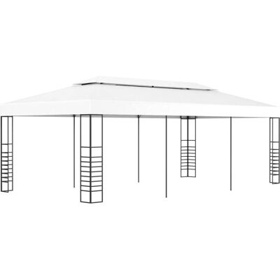 vidaXL Zestaw Mebli Ogrodowych Altana 6x3 m Biały - Meble Ogrodowe vidaXL Zestaw Mebli Ogrodowych Altana 6x3 m Biały - Meble Ogrodowe
