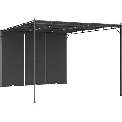 vidaXL Gartengastenkonstruktion mit Seitenvorhang - Gartenmöbelset 4x3m vidaXL Gartengastenkonstruktion mit Seitenvorhang - Gartenmöbelset 4x3m