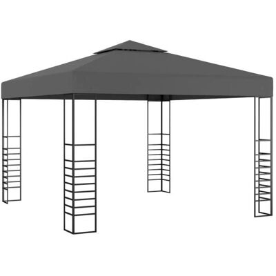 vidaXL Pergola ogrodowa 3x3 m Antracyt - Domek ogrodowy vidaXL Pergola ogrodowa 3x3 m Antracyt - Domek ogrodowy