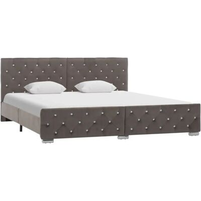 VidaXL Bettgestell 180x200 Grau - Bettgestell VidaXL Bettgestell 180x200 Grau - Bettgestell