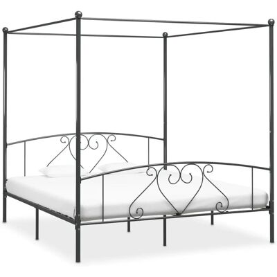 vidaXL 284446 Metallbett mit Baldachin - Elegantes Klassisches Design vidaXL 284446 Metallbett mit Baldachin - Elegantes Klassisches Design