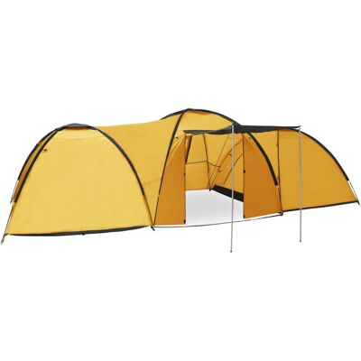 vidaXL Tenda de Camping Igloo 650x240x190 cm 8 Pessoas Amarelo - Tenda de camping vidaXL Tenda de Camping Igloo 650x240x190 cm 8 Pessoas Amarelo - Tenda de camping
