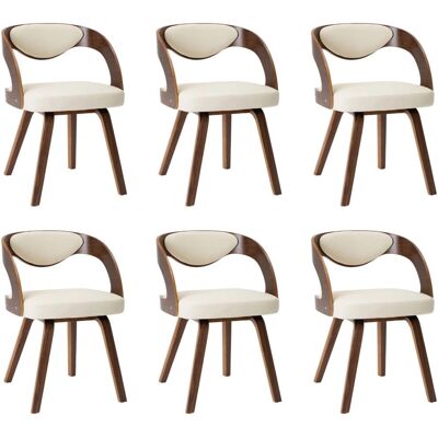 vidaXL 278841 Chaise de salle à manger - Lot de 6 - Élégante et Confortable vidaXL 278841 Chaise de salle à manger - Lot de 6 - Élégante et Confortable