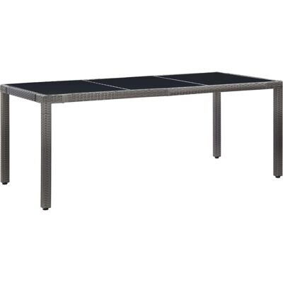 VIDAXL Nova - Elegantes Outdoor Ess-Set mit Tisch & 8 Stühlen - Grau VIDAXL Nova - Elegantes Outdoor Ess-Set mit Tisch & 8 Stühlen - Grau