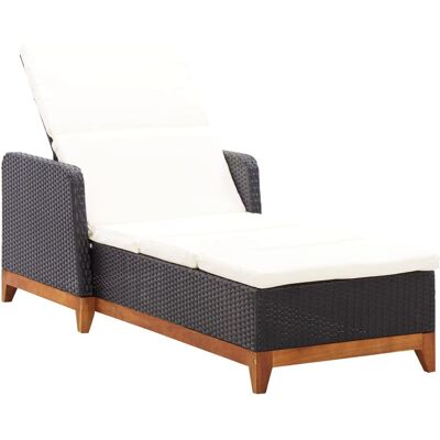 VidaXL 46012 Gartensessel - Wetterfester Polyrattan, Stahl, Creme VidaXL 46012 Gartensessel - Wetterfester Polyrattan, Stahl, Creme