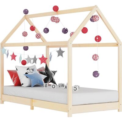 vidaXL Kinderbett Holz Hausstil 90x200cm - Kinderbett vidaXL Kinderbett Holz Hausstil 90x200cm - Kinderbett