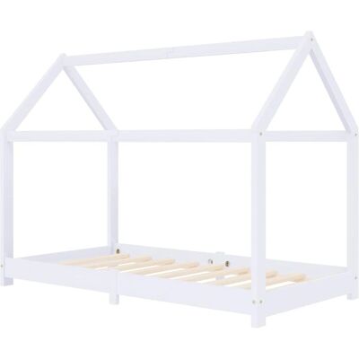 vidaXL Kinderbett Weiß Massives Kiefernholz 70x140cm - Kinderbett vidaXL Kinderbett Weiß Massives Kiefernholz 70x140cm - Kinderbett