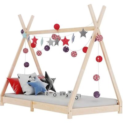 vidaXL Kinderbettrahmen aus massivem Kiefernholz 70x140cm vidaXL Kinderbettrahmen aus massivem Kiefernholz 70x140cm