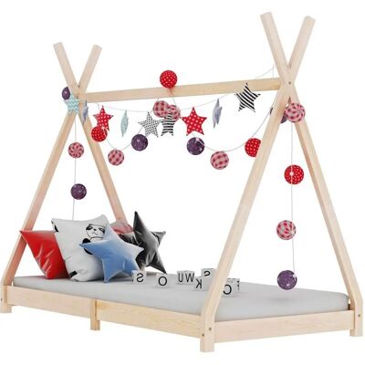 vidaXL Kinderbettrahmen aus Massivkiefer 80x160cm - Baby Kinderzimmer vidaXL Kinderbettrahmen aus Massivkiefer 80x160cm - Baby Kinderzimmer