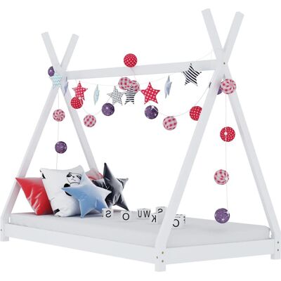 vidaXL Kids Bed White 70x140cm - Kids Bed vidaXL Kids Bed White 70x140cm - Kids Bed