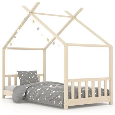 Vidaxl Kinderbett aus massivem Kiefernholz - 80x160 cm - Kinderbett Vidaxl Kinderbett aus massivem Kiefernholz - 80x160 cm - Kinderbett