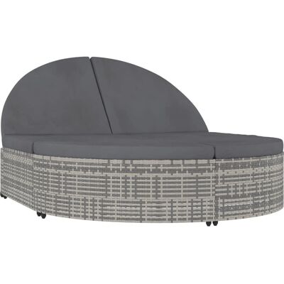 VidaXL Outdoor Bett und Sonnenliege - Wetterfestes PE-Rattan, Verstellbar, Doppel Sitz VidaXL Outdoor Bett und Sonnenliege - Wetterfestes PE-Rattan, Verstellbar, Doppel Sitz