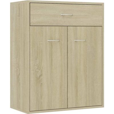 vidaXL Sonoma Eichen Sideboard - 60x30x75 cm - Verbundholz vidaXL Sonoma Eichen Sideboard - 60x30x75 cm - Verbundholz