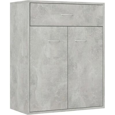 vidaXL Sideboard Concrete Grey - Storage Furniture vidaXL Sideboard Concrete Grey - Storage Furniture