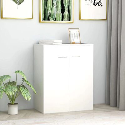 vidaXL Buffet Blanc 60x30x75 cm Bois d'ingénierie - Buffet vidaXL Buffet Blanc 60x30x75 cm Bois d'ingénierie - Buffet