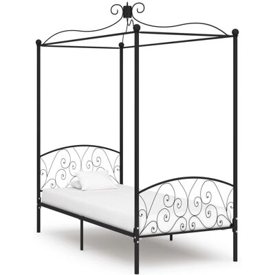 vidaXL 284475 Struttura Letto - Letto con Baldacchino in Metallo Classico ed Elegante - 100x200cm vidaXL 284475 Struttura Letto - Letto con Baldacchino in Metallo Classico ed Elegante - 100x200cm