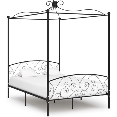 vidaXL Parvekekaluston Rakenne Metallista 140x200cm Makuuhuoneen Huonekalut vidaXL Parvekekaluston Rakenne Metallista 140x200cm Makuuhuoneen Huonekalut