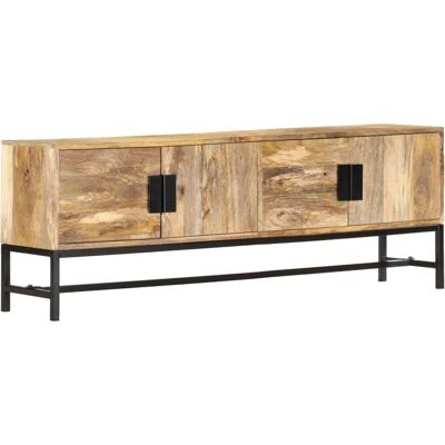 vidaXL Mangoholz TV Schrank - Rustikaler Charme - TV-Schrank vidaXL Mangoholz TV Schrank - Rustikaler Charme - TV-Schrank