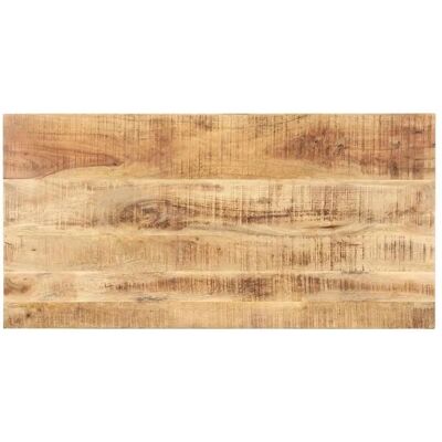 vidaXL Massief mangohout tafelblad 100x60 cm - Rustieke industriële afwerking vidaXL Massief mangohout tafelblad 100x60 cm - Rustieke industriële afwerking