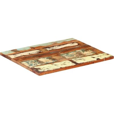 vidaXL Rechteckige Tischplatte 60x70 cm 25-27 mm Massiv Recyle Holz - Tischplatte vidaXL Rechteckige Tischplatte 60x70 cm 25-27 mm Massiv Recyle Holz - Tischplatte